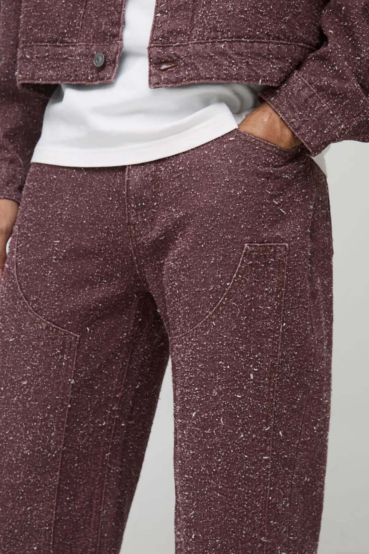 boohooMAN Jean en denim pour charpentier à coupe décontractée et texturée<Homme Denim|Denim