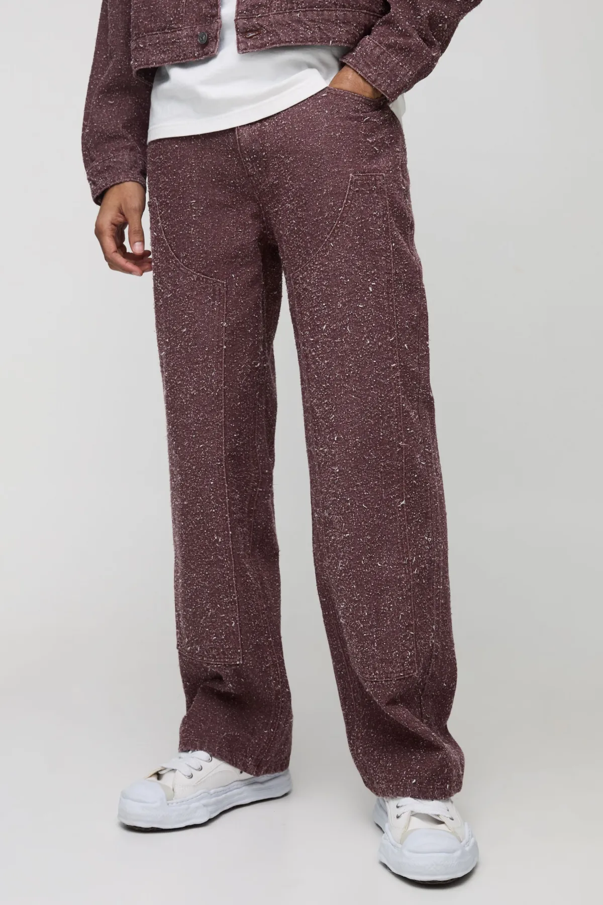 boohooMAN Jean en denim pour charpentier à coupe décontractée et texturée<Homme Denim|Denim
