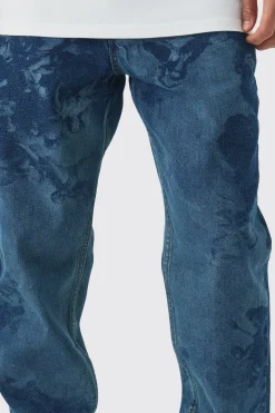 Jean en denim Slim Fit Renaissance à imprimé laser