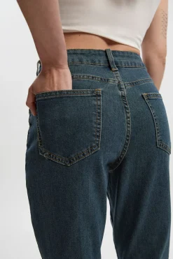 Jean flare taille haute pour petites