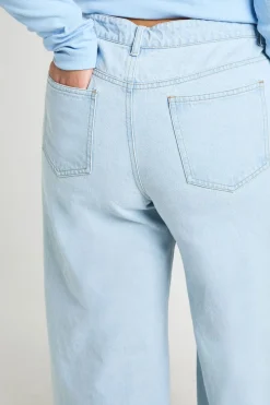 Jean Grande Taille En Denim Taille Haute Coupe Large