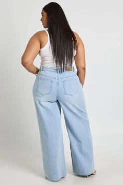 Jean Grande Taille Jambe Large Taille Nouée