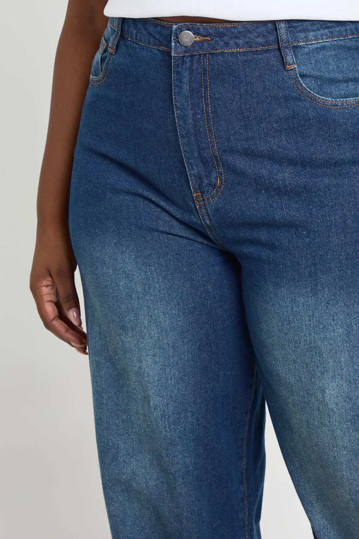boohoo Jean Grande Taille Jambe Tonneau<Femme Denim|Jeans