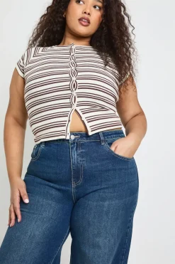 Jean Grande Taille Taille Haute Jambe Large