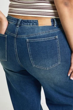 Jean Grande Taille Taille Haute Jambe Large