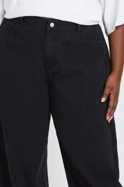 Jean Grande Taille Taille Mi-haute Jambe Tonneau Couture Torsadée