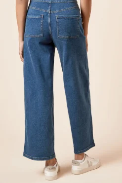 Dorothy Perkins Jean Jambe Large avec Détails Boutons Militaires<Femme Denim|Jeans