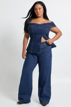 Jean à jambes larges Plus