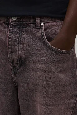 Jean Jambe Tonneau Délavage Teinté
