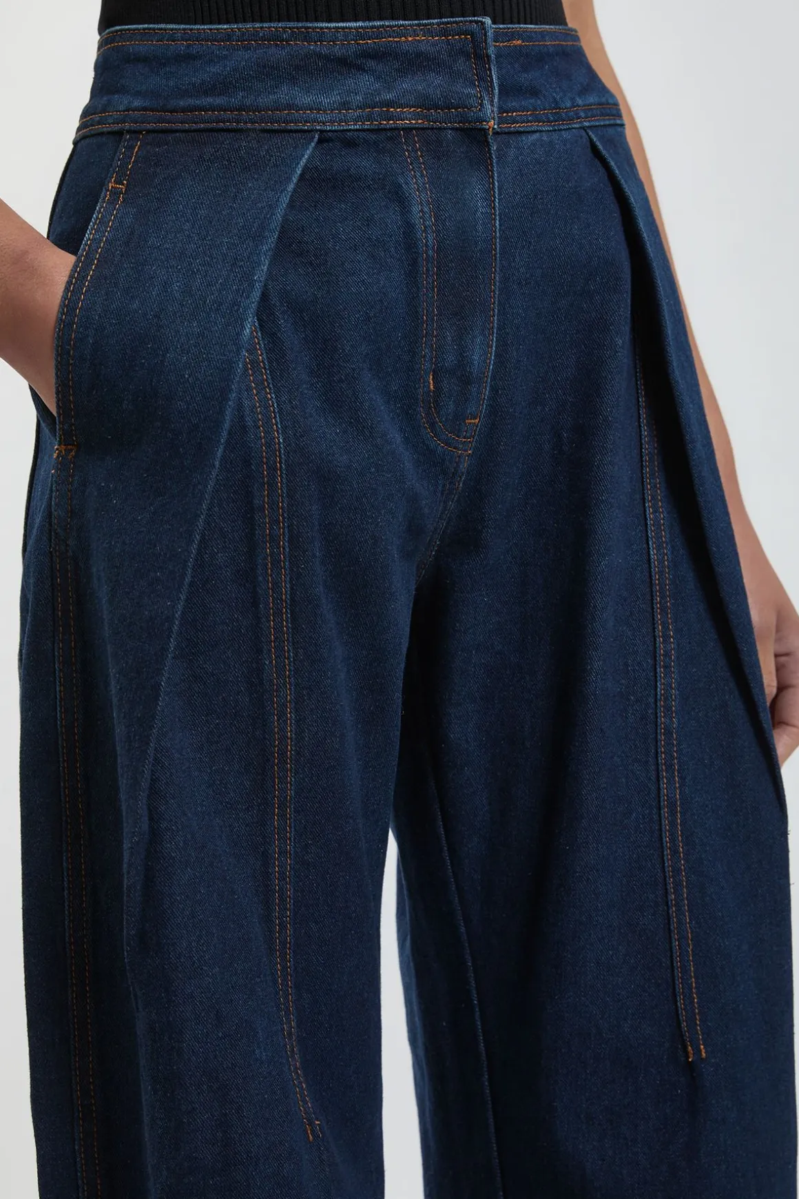 Jean Jambe Tonneau En Denim