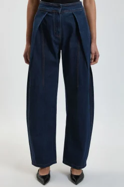 Jean Jambe Tonneau En Denim