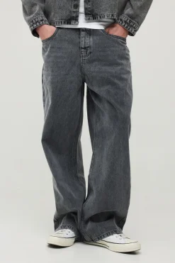boohooMAN Jean Large Délavé<Homme Ensembles|Denim