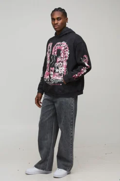 boohooMAN Jean Large Délavé<Homme Ensembles|Denim