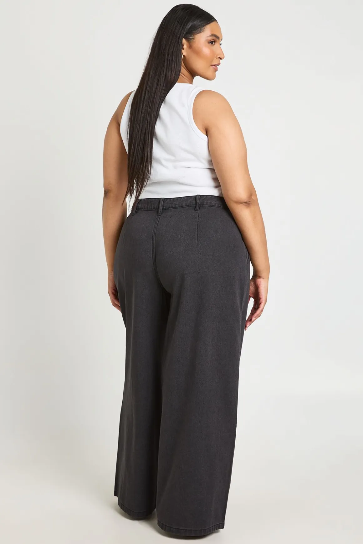 Jean Large À Pinces Grande Taille