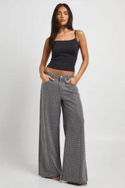 Jean Large Taille Haute Orné De Strass