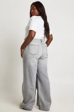 boohoo Jean Large Taille Haute Plus Basics<Femme Denim|Jeans