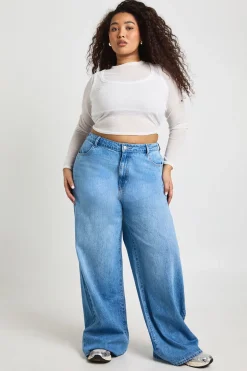 Jean Large Taille Haute Plus Basics