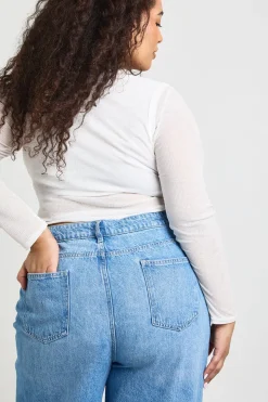Jean Large Taille Haute Plus Basics