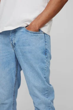 boohooMAN Jean lavé rigide à coupe fuselée<Homme Denim|Denim
