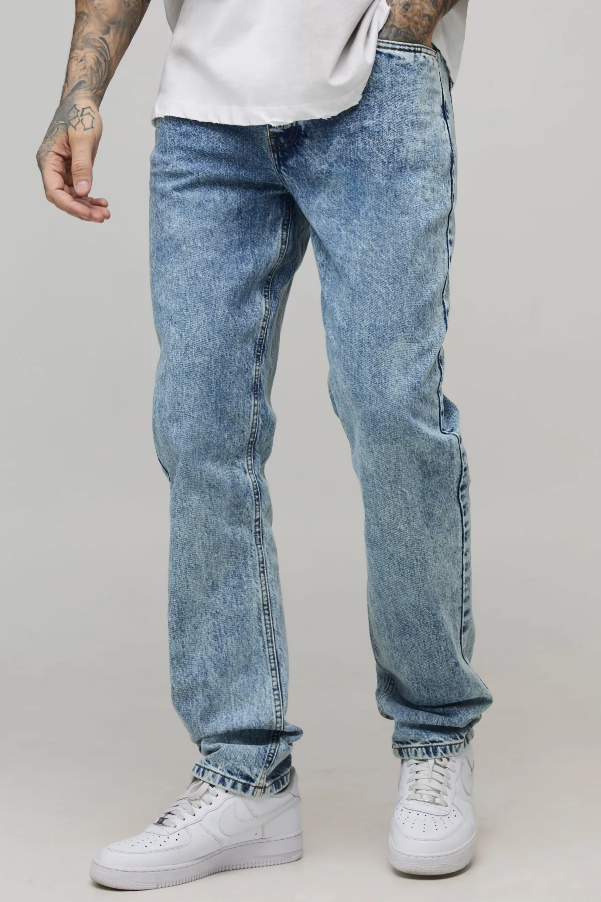 boohooMAN Jean Long, Mince et Rigide<Homme Denim|Tout Afficher