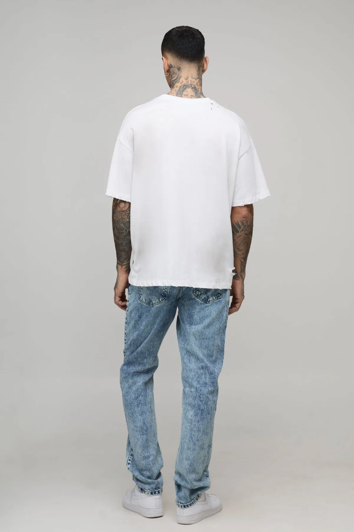 boohooMAN Jean Long, Mince et Rigide<Homme Denim|Tout Afficher