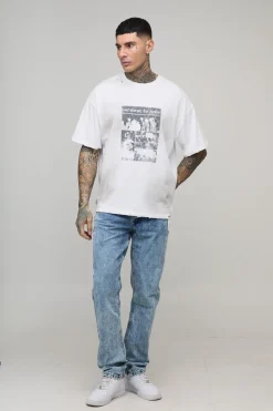 boohooMAN Jean Long, Mince et Rigide<Homme Denim|Tout Afficher