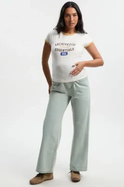 Jean Maternité à Taille Haute et Jambe Évasée
