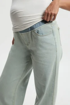 Jean Maternité à Taille Haute et Jambe Évasée