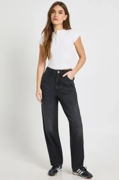 boohoo Jean Mom à taille haute basique<Femme Denim|Jeans