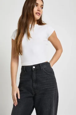 boohoo Jean Mom à taille haute basique<Femme Denim|Jeans