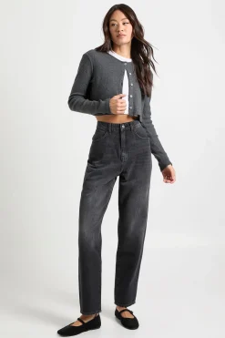 Jean mom taille haute Boohoo Basics pour grandes