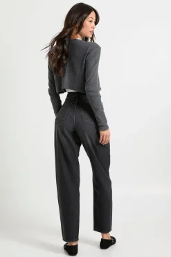 Jean mom taille haute Boohoo Basics pour grandes