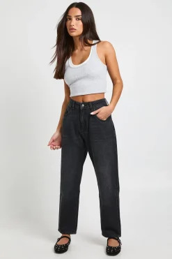 boohoo Jean Mom Taille Haute Petite Basics<Femme Denim|Jeans