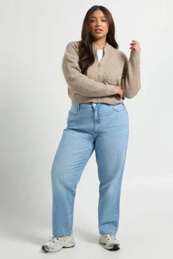 boohoo Jean Mom Taille Haute Plus Basics<Femme Denim|Jeans