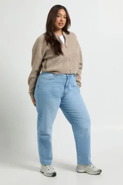 boohoo Jean Mom Taille Haute Plus Basics<Femme Denim|Jeans