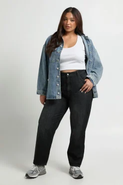 Jean Mom Taille Haute Plus Basics