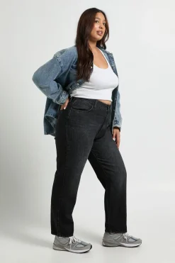 Jean Mom Taille Haute Plus Basics