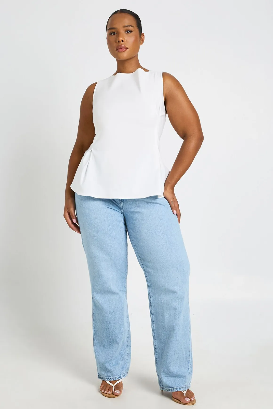 Jean Mom Taille Haute Plus Basics