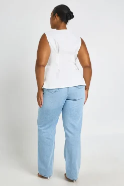 Jean Mom Taille Haute Plus Basics