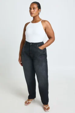 Jean Mom Taille Haute Plus Basics