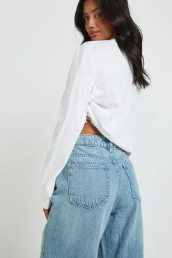 Jean Petite Boohoo Basics Droit Taille Haute