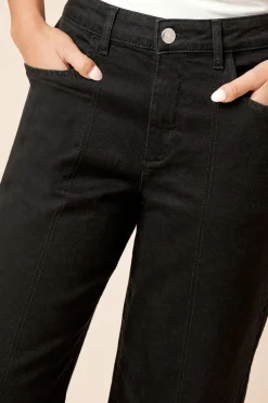 Dorothy Perkins Jean Petite Jambe Large avec Détails de Coutures<Femme Denim|Jeans