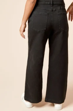 Dorothy Perkins Jean Petite Jambe Large avec Détails de Coutures<Femme Denim|Jeans