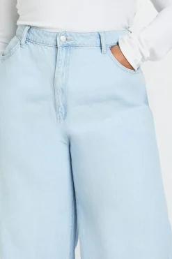 Jean Plus Basics Taille Haute Jambe Large