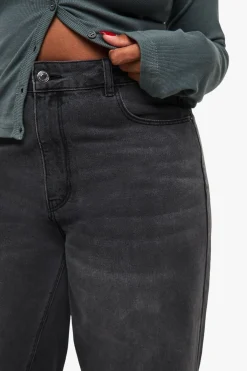 boohoo Jean Plus à coupe ample et taille mi-haute<Femme Denim|Jeans