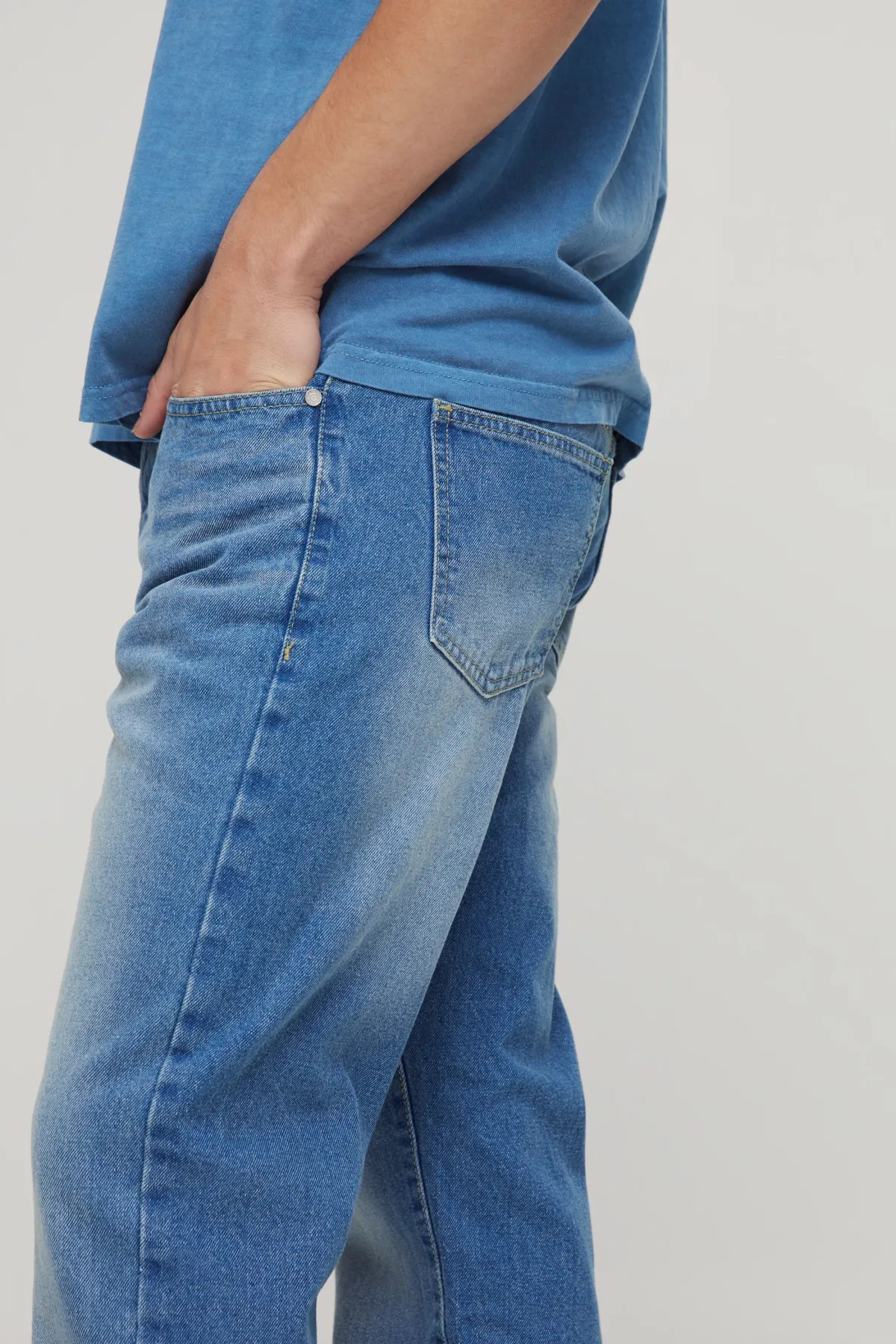 boohooMAN Jean Rigide Droit<Homme Denim|Denim