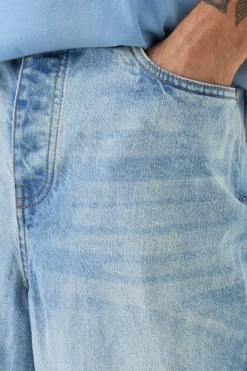 boohooMAN Jean rigide Parachute en<Homme Denim|Denim