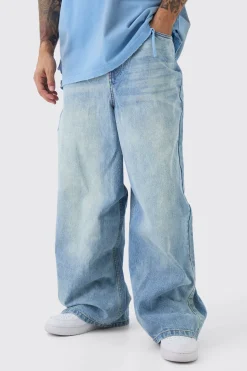 boohooMAN Jean rigide Parachute en<Homme Denim|Denim