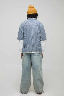 boohooMAN Jeans Baggy Lavés Parachute<Homme Denim|Denim