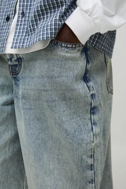 boohooMAN Jeans Baggy Lavés Parachute<Homme Denim|Denim